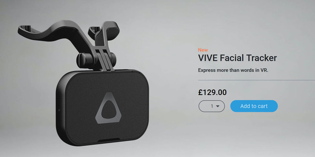 口の動きを追跡するVR用デバイス「VIVE Facial Tracker」が海外発売！