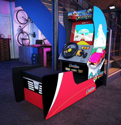 自宅がまるでゲームセンター！家庭用ゲーム筐体『ARCADE1UP OutRun』8月発売決定―セガの名作ドライビングゲーム4作品を収録