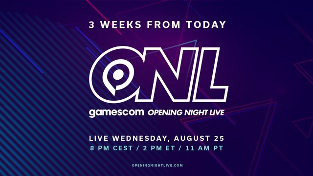 例年多数の新情報が披露される「gamescom Opening Night LIVE」日本時間8月26日午前3時より放送