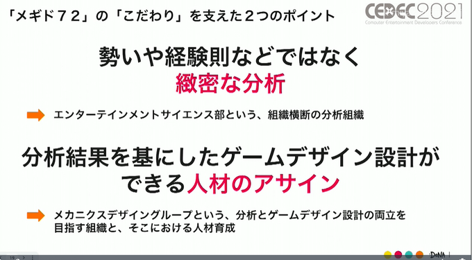 『メギド72』の当初の失敗からの復活劇は ゲームの“こだわり”を運営に絡めることで実現した。プレイヤーを熱狂させ続ける独自の手法とは【CEDEC2021】