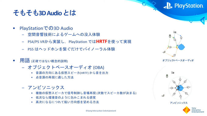 PS5のサウンドは3Dオーディオによって彩られる「PS5 Tempest 3D Audio の取り組み」【CEDEC2021】