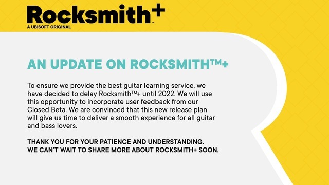 ギター学習サブスク『Rocksmith+』サービス開始を2022年へと延期―CBTのフィードバックを受けた改善の為