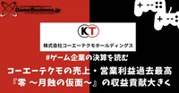 コーエーテクモの売上・営業利益過去最高、『零 ～月蝕の仮面～』の収益貢献大きく【ゲーム企業の決算を読む】