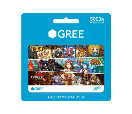 GREEプリペイドカード（5000円）｜公認FC2ショップ GREE グリー 
