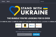 Humble Bundleのウクライナ人道支援「Stand With Ukraine bundle」寄付総額は約25億円超えに 画像