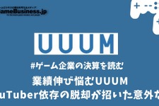 業績伸び悩むUUUM、YouTuber依存の脱却が招いた意外な罠【ゲーム企業の決算を読む】 画像