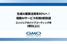 GMO、生成AI活用で1,572人分の労働力を創出―複数AIサービス利用率が1年で1.5倍に