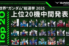 「全世界“ガンダム”総選挙」中間結果の上位20機発表！「νガンダム」やSEED系、さらに「ジークアクス」からもランクイン
