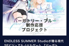 1,000万円超えの未送金―クラファンサイト「うぶごえ」運営会社よりビジュアルノベル『パーガトリー・ブルー』への支援金が送金されず。開発は継続中 画像