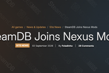 「SteamDB」をModサイト「Nexus Mods」が買収―Mod管理の改善に期待、サービスは無料のまま継続 画像