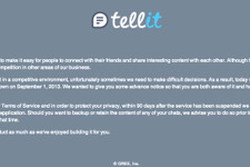 グリー、メッセンジャーアプリ「Tellit」のプロジェクトを9/1で終了 画像