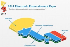 E3 2014のフロアマップが公開 ― 西ホールには任天堂、ソニー、MSの巨大ブースが並ぶ 画像