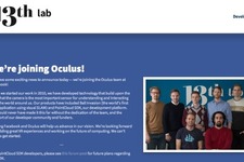 Oculus VR、スウェーデンの3Dモデリング＆AR企業の13th Labを買収 画像