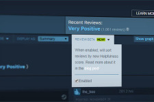Steamユーザーレビュー表示順決定方法が変更、レビュー操作に対策 画像