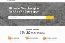 MESON、3D CGモデル無料検索サービス「heymesh」を開始…価格やポリゴン数でフィルタリングも