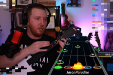 海外ストリーマーによる、DMCAに抵触しない『Guitar Hero』配信―演奏音は全て口から 画像