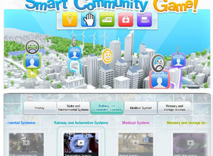 東芝、YouTubeでFacebook連動ゲーム「Play the Smart Community Game!」を公開 画像