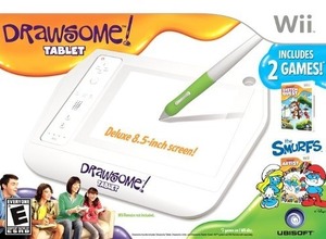 ユービーアイソフトがWii向けタブレット「Drawsome」を来月発売へ、専用タイトル2本を同梱 画像