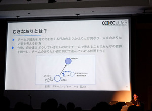 「未来」を共有してチームが一丸に。ゲーム制作の現場で生かされる「むきなおり」とは【CEDEC 2023】 画像