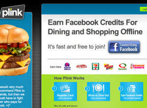 Plink、クレジットカードのポイントをFacebook Creditsでもらうサービスを開始 画像