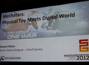 【GDC2012】現実世界のロボット玩具とブラウザゲームという2つの世界を繋いだ「Machatars」 画像