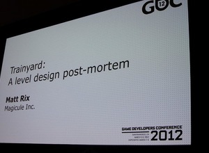 【GDC2012】マクロとミクロのレベルデザインでユーザーを導く・・・iPhoneのヒット作『Trainyard』のポストモーテム 画像