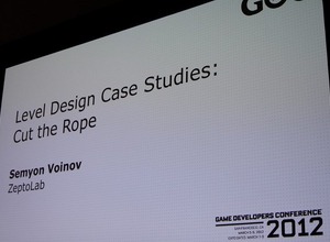 【GDC2012】一番難しいステージは最終面の一つ前・・・ロープを斬るシンプルアクション『Cut the Rope』作者が語るデザイン 画像
