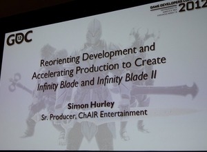 【GDC2012】『Infinity Blade』開発者が明かすモバイルでAAAタイトルを作る方法(しかも半年で) 画像