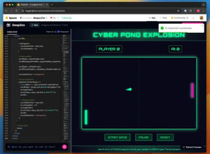 完全無料のヴァイブコーディングAI「DeepSite」誕生。アイデアを文章入力→ブラウザ上でゲームが数分で生成、プレイ可能（生成AIクローズアップ） 画像