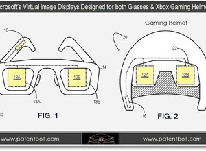 マイクロソフトが小型ディスプレイを搭載したゲーミングヘルメットの特許を登録していた 画像