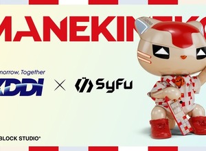 KDDIとSyFuがコラボNFT発行を発表　INFOBARデザインのMANEKINEKO4種を販売へ 画像