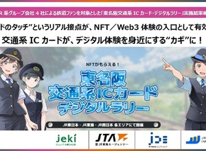 JR4社、鉄道車両の限定NFTが獲得できるデジタルラリーの結果を公開 画像