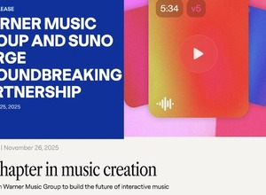 SunoとWarner Music Groupとの提携はUdioとUMGに近い展開か。無料アカウントは既にダウンロード不可。AI音楽制作はこれからどう変わる？（CloseBox） 画像