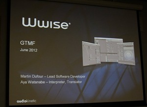 【GTMF 2012】サウンド統合ソリューション「Wwise」、日本上陸を前に初お披露目 画像