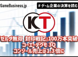『ゼルダ無双 封印戦記』100万本突破、コーエーテクモ3Qコンソール売上は1.3倍に【ゲーム企業の決算を読む】 画像