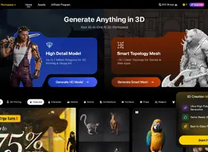 AI 3D生成のTripo AI、シリーズA+/A++で約2億ドル調達——仮想世界構築の新構想「Project Eden」も発表 画像