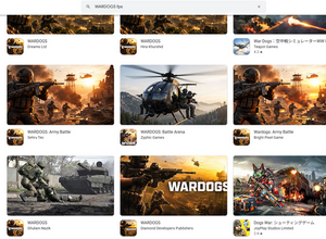 大注目の大規模ミリタリーFPS『WARDOGS』モバイル向けの偽物がやっぱり登場―10万ダウンロードに達する物も 画像