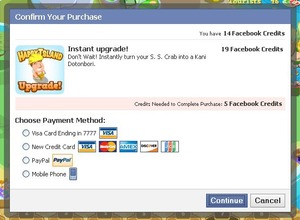 Facebookの仮装通貨プラットフォーム「Facebook Credit」の詳細が明らかに 画像