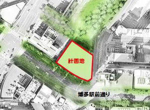 LINE株式会社、国内第二拠点となる福岡社屋建設 ― 低階層には一般市民が利用できる公共施設を設置予定 画像