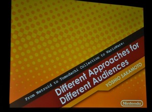 【GDC2010】任天堂、坂本賀勇氏が初めて明かすゲーム作りのアプローチ 画像