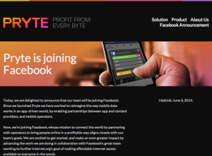 フェイスブック、フィンランドのモバイルデータ企業のPryteを買収 画像