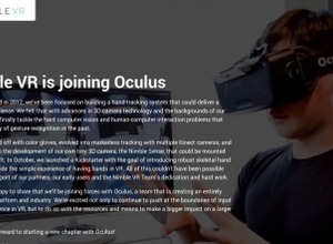 Facebook傘下のOculus VR、ハンドトラッキング技術を開発するNimble VRを買収 画像