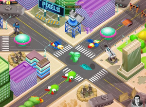 バンダイナムコエンターテインメント、パックマンなどのゲームキャラが登場する新作映画「Pixels」のスマホゲームを提供決定 画像