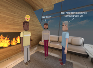 多人数が同時ログイン可能なソーシャルVRプラットフォーム「AltspaceVR」、Gear VR版をリリース 画像