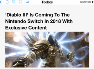 スイッチ向け『Diablo III』情報がWeb版フォーブスに一時掲載―『ゼルダの伝説』コラボアイテムの画像も 画像