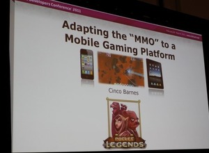 【GDC2011】本格的なMMORPGをスマートフォンで実現するための進化させるゲームデザイン 画像