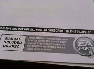 EA、一部タイトルで紙の説明書を廃止 画像