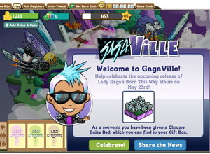 レディー・ガガがジンガの『FarmVille』に登場 画像