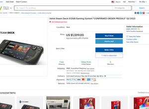 話題の「Steam Deck」既に17万円超などの高額売買横行…転売対策むなしく“バカげた金額”に 画像