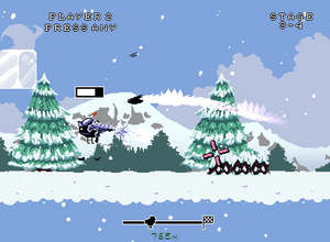 ランニングチキンシューター『SUPER CHICKEN JUMPER』―大学の講義が退屈で、Chrome隠し要素『恐竜ゲーム』のリメイクを2時間ぐらいで作ったものに『DARK SOULS』のハードコアさを追加【開発者インタビュー】 画像